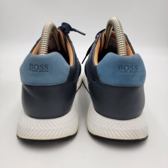 Hugo Boss Men’s Titanium Runn HBMX EU 41 size 8 Sneakers Navy Blue Shoes - Picture 5 of 12